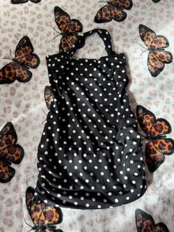 Polka dot halter top size medium