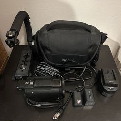 Sony FDR-AX33 4K Handycam Camcorder Bundle + Extras
