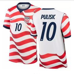 2026 USA  Pulisic World Cup Jersey Sizes S Thru 3X