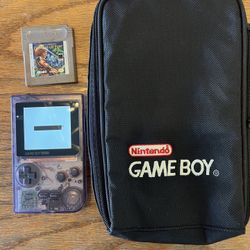Nintendo GameBoy Pocket Recondition Backlit Bright Screen, Case & Game
