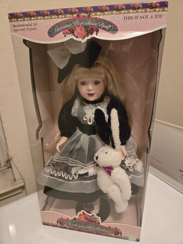 Victorian Collection Genuine Porcelain Doll by Melissa Jane