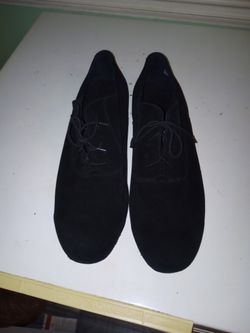 Mens Blk Suede Size 12 Diamant Excellent Condition 