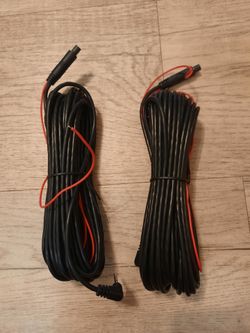 2 Dash Cam Rear Camera Extension Cords