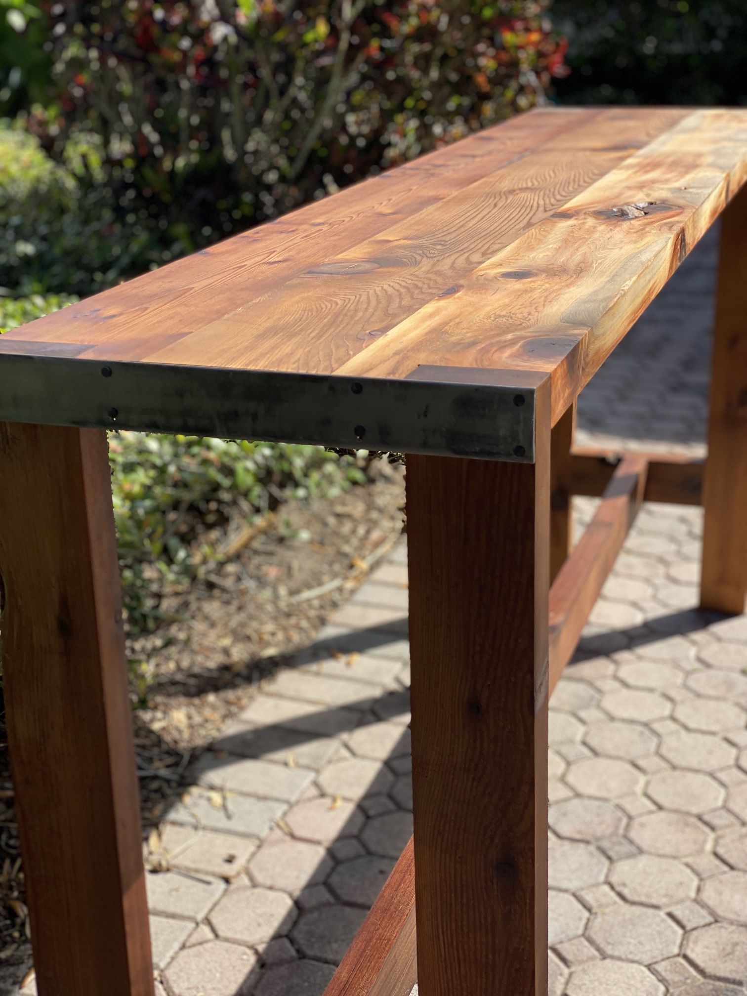 Rustic Handmade Bar Table