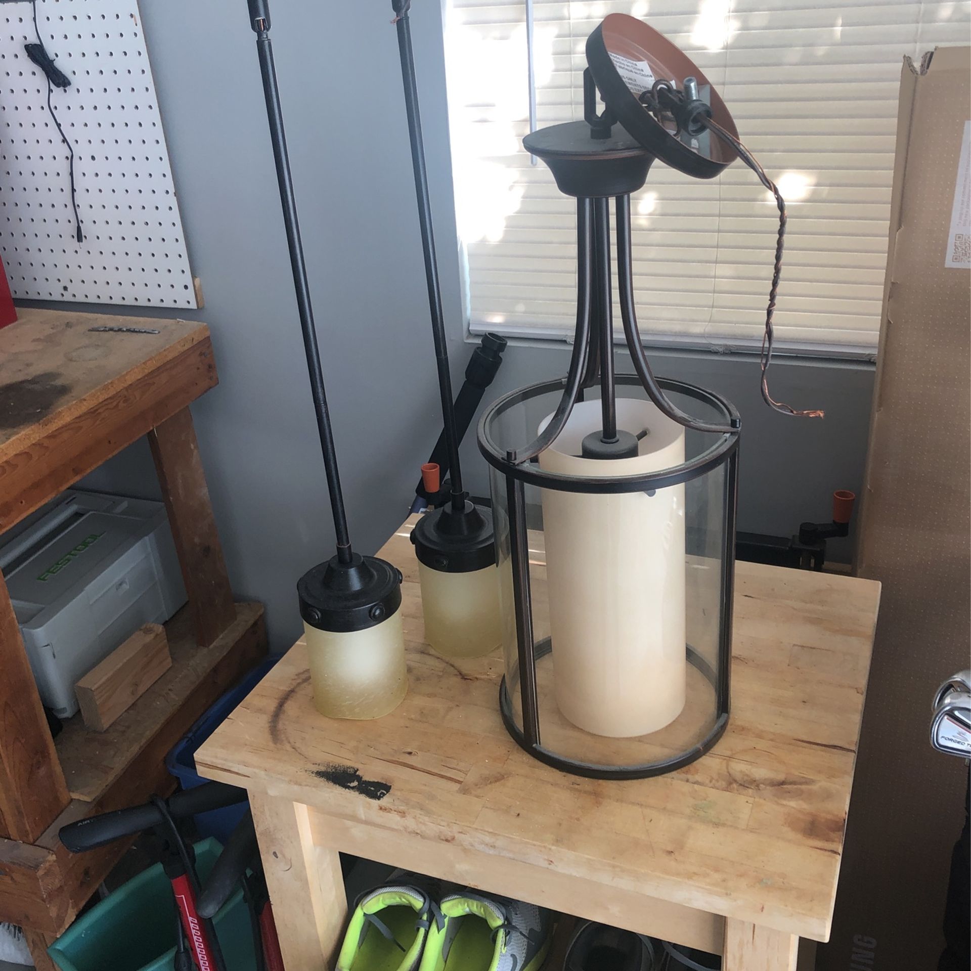 Ceiling Light - Entry Way And 2 Ceiling Bathroom Lights, Works!!