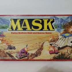 Vintage MASK Raid & Rescue Board Game Parker Brothers 100% Complete 1985