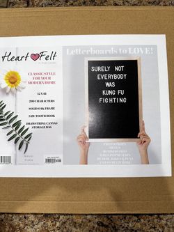 12 X 18 Letter Felt Board New $10