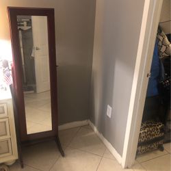 Mirroring Jewelry Cabinet