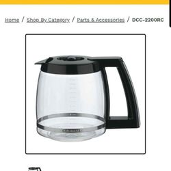 Cuisinart 14 Cup Carafe Replacement Coffee Pot Glass DCC-3200 DCC-2200