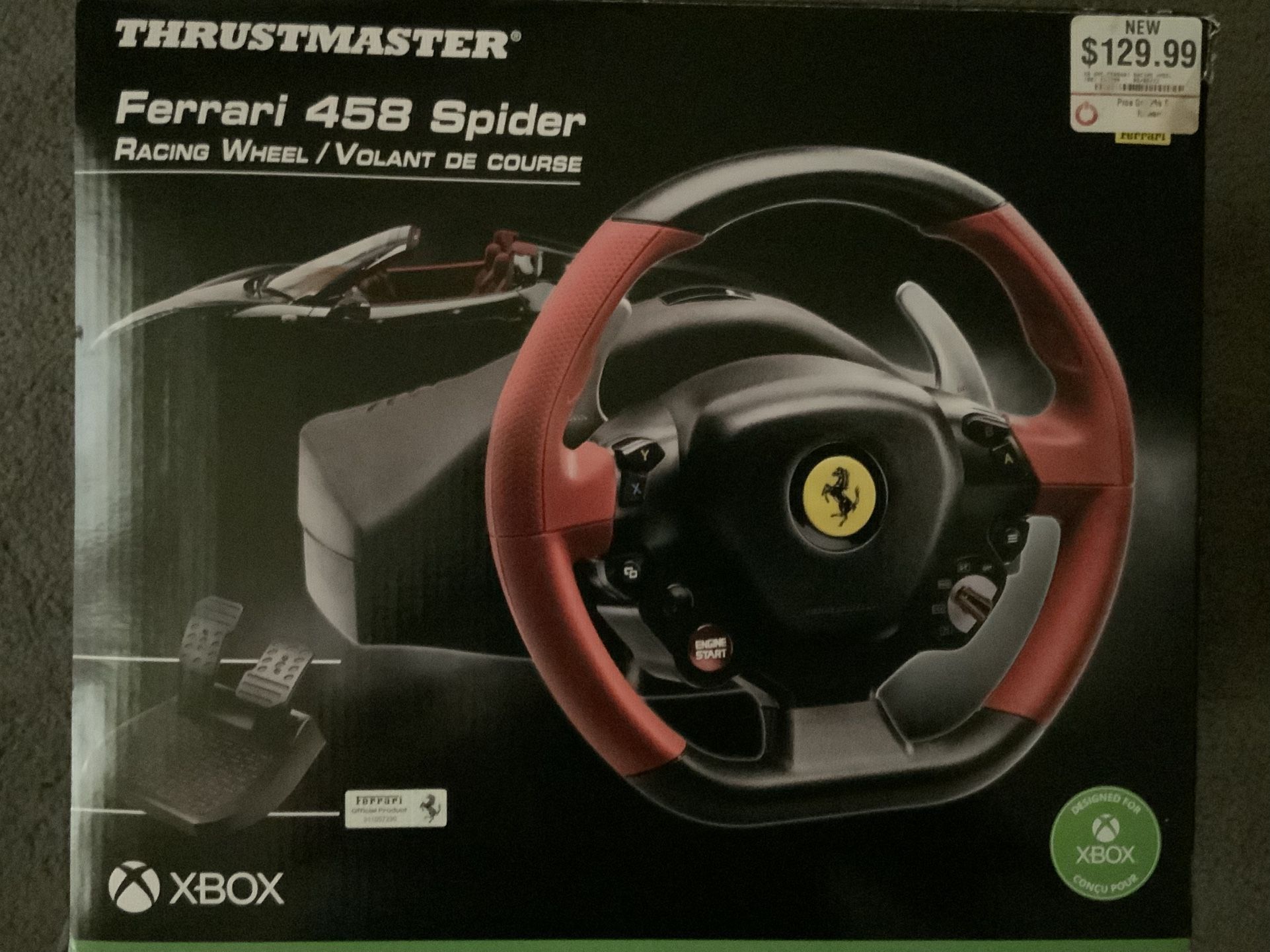 THRUSTMASTER Ferrari 458 Spider Racing Wheel For Xbox Series X/S, One, Windows Computer