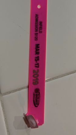 NASCAR Infield wristband