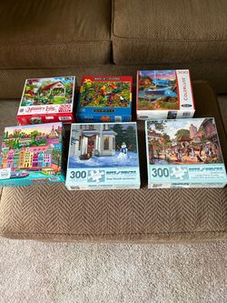 6 jigsaw puzzles all 300 pieces