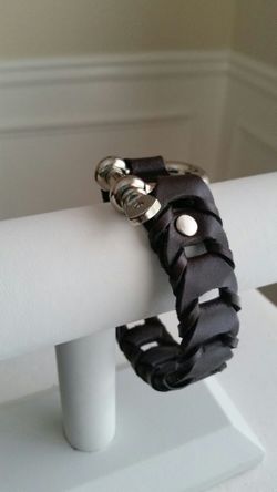 OMEGA Leather Bracelet