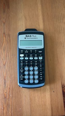 BA II Plus Texas instruments financial calculator