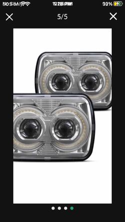 HWSTAR 2025 5x7 Led Headlights 7x6 H6054 headlight Compatible with Jeep Wrangler YJ Cherokee XJ Ford
