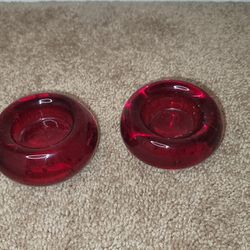 Red Small Candle Holder
