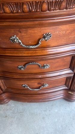 Brown wood dresser
