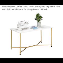 White Modern Coffee Table 