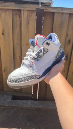 $120 MENS SIZE 12  Air Jordan 3 Retro OG "True Blue" WITH BOX