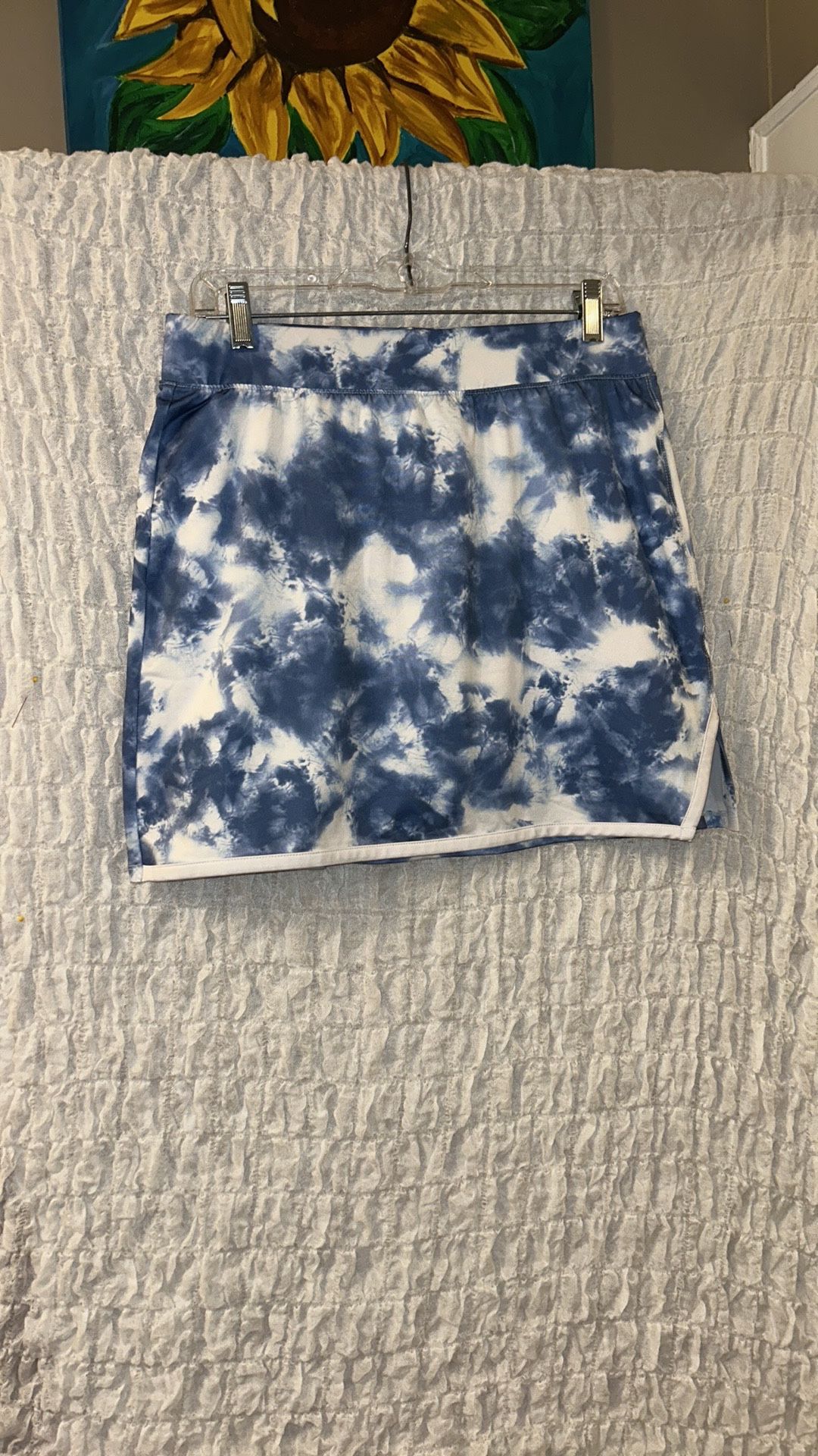 Crown & Ivy: Sky Blue and White Golf/Pickleball/ Tennis Skort, Size: Medium