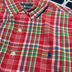 Ralph Lauren Polo Men’s Size Medium Long Sleeve Polo Button Down Dress Shirt 