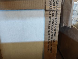 Four boxes 12x24 porcelain wall tile off white