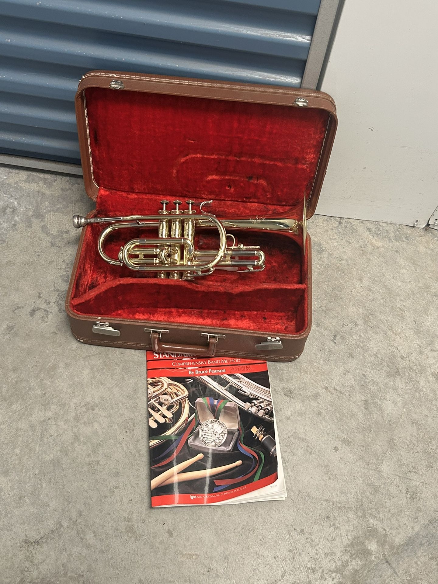 Brass Cornet With Frank Holton Chicago