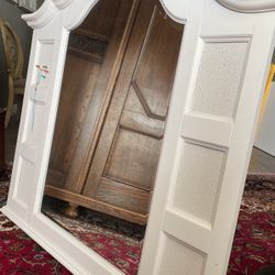 Beveled Mirror with Cork Board Areas