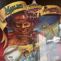 1997 Florida Marlins League Championship Series “What a Game” poster (Game 3, Oct 10th 1997, Miami, Florida)