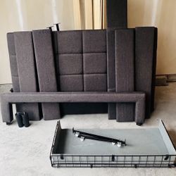 Full Size Bed Frame with Storage Drawer