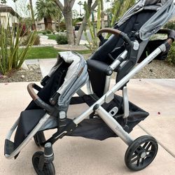 UPPAbaby Vista v2 Double Stroller With Bassinet