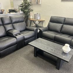 Black Ashley Sofa And Loveseat Set