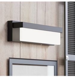 Modern Matt black led vanity light fixture