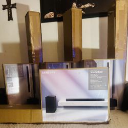 Samsung ≠ HW-B73CD Soundbar Home Theater w/ Wireless Subwoofer, Dolby Digital Audio, 420W, Powerful Bass