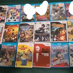 Wii and Wii U Games 15 each