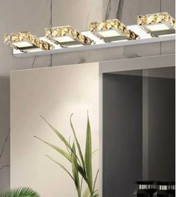 Crystal LED Vanity Bar Light Chrome