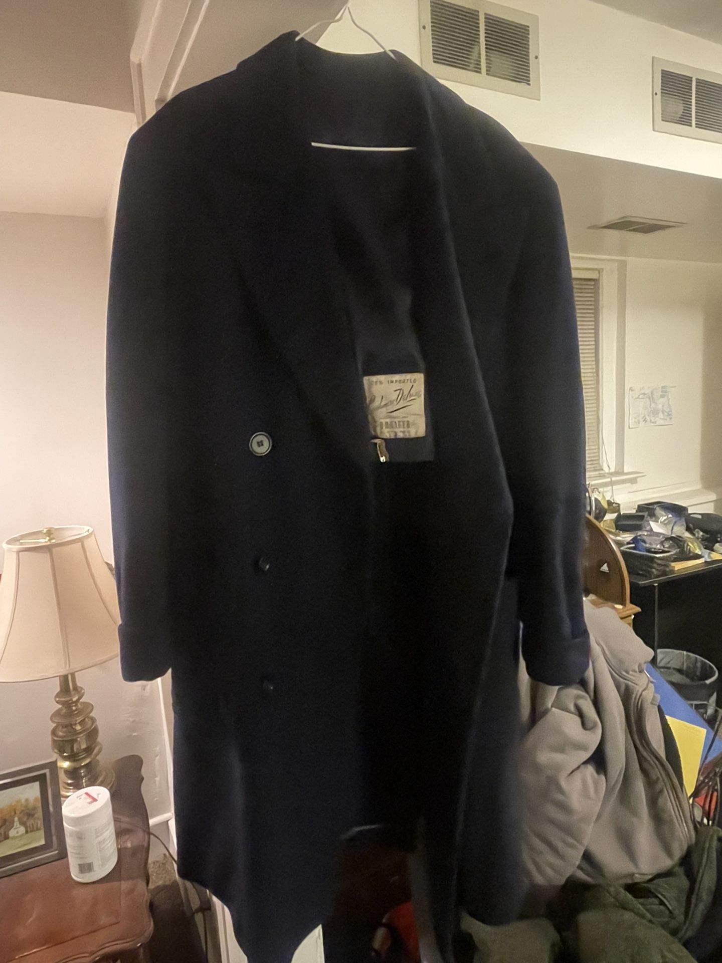 L/XL Mens Cashmere Winter P-coat