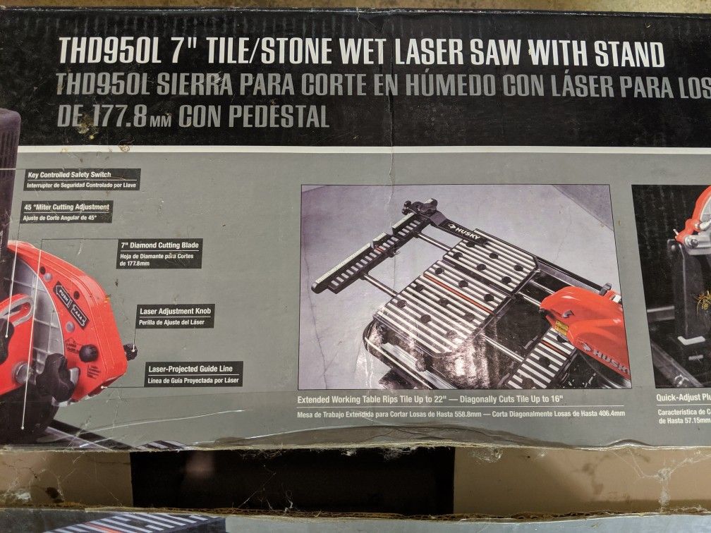 Wet tile saw Husky THD950L 7" for Sale in Snohomish, WA OfferUp