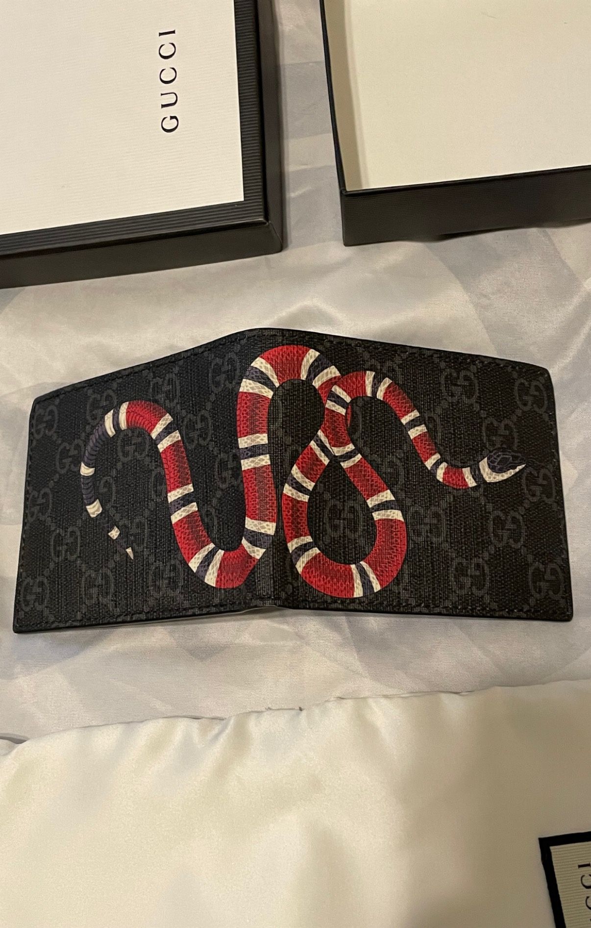 Gucci Kingsnake Supreme Wallet 