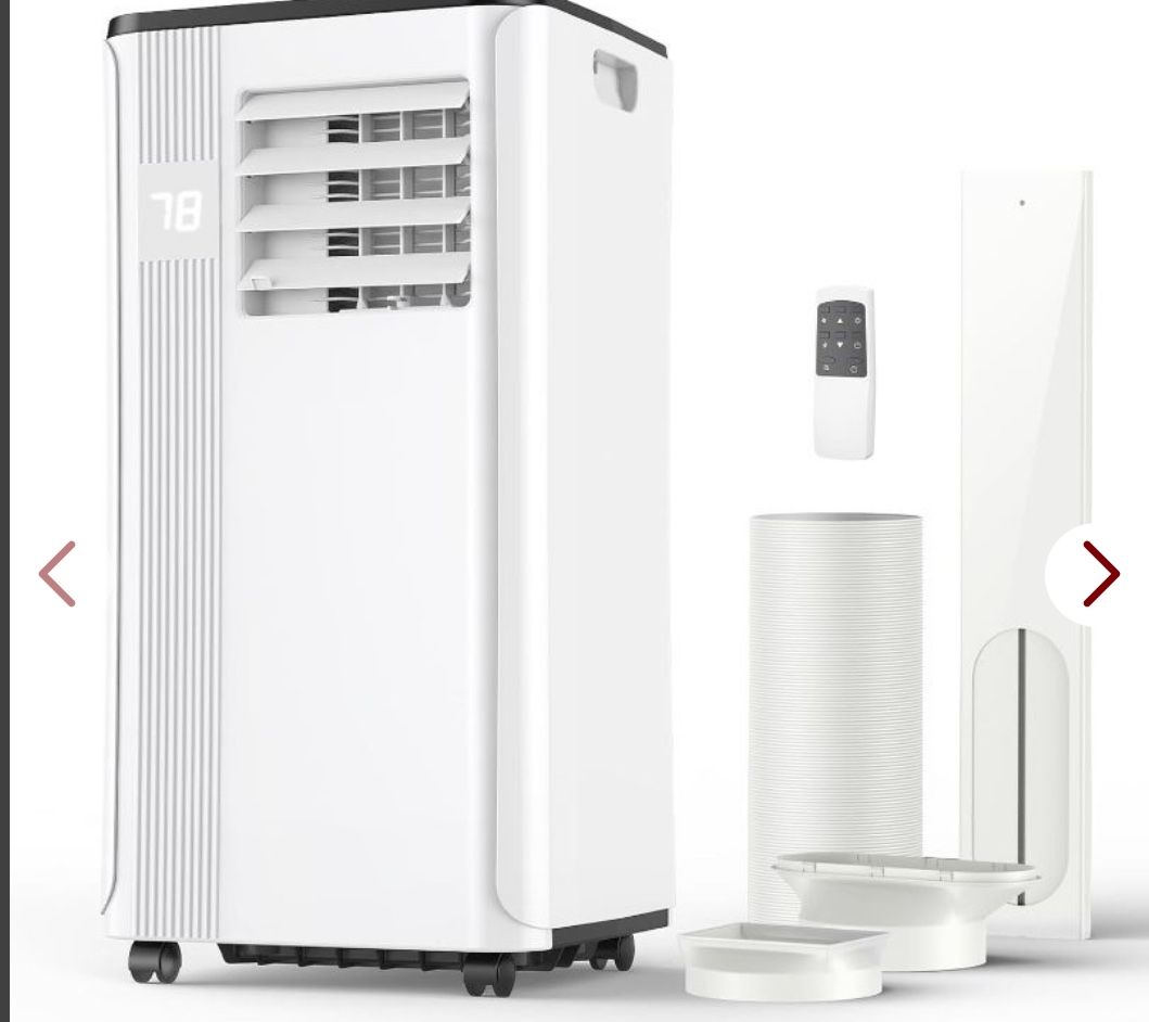 JHS 2024 Upgraded 10000 BTU Portable AC For Room Up To 450 Sq. Ft.