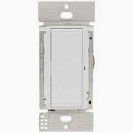 LUTRON - Claro Smart Light Switch w/ Wall Plate for Caseta Smart Lighting, for Lights and Fans, 5 Amp, Neutral Required, DVRFW-5NS-WH-A,