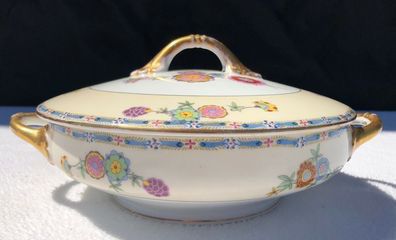 Vintage PHOENIX CHINA Checho-Slavakia Porcelain Covered Vegetable Bowl w/ Lid