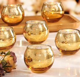 Gold Votive Candle Holders 2”in