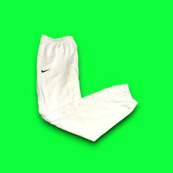 Nike sportswear button down tapered dri-fit track pants white mens 2XLT