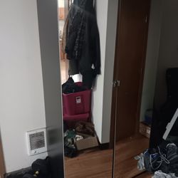 Mirrored Hanger Closet