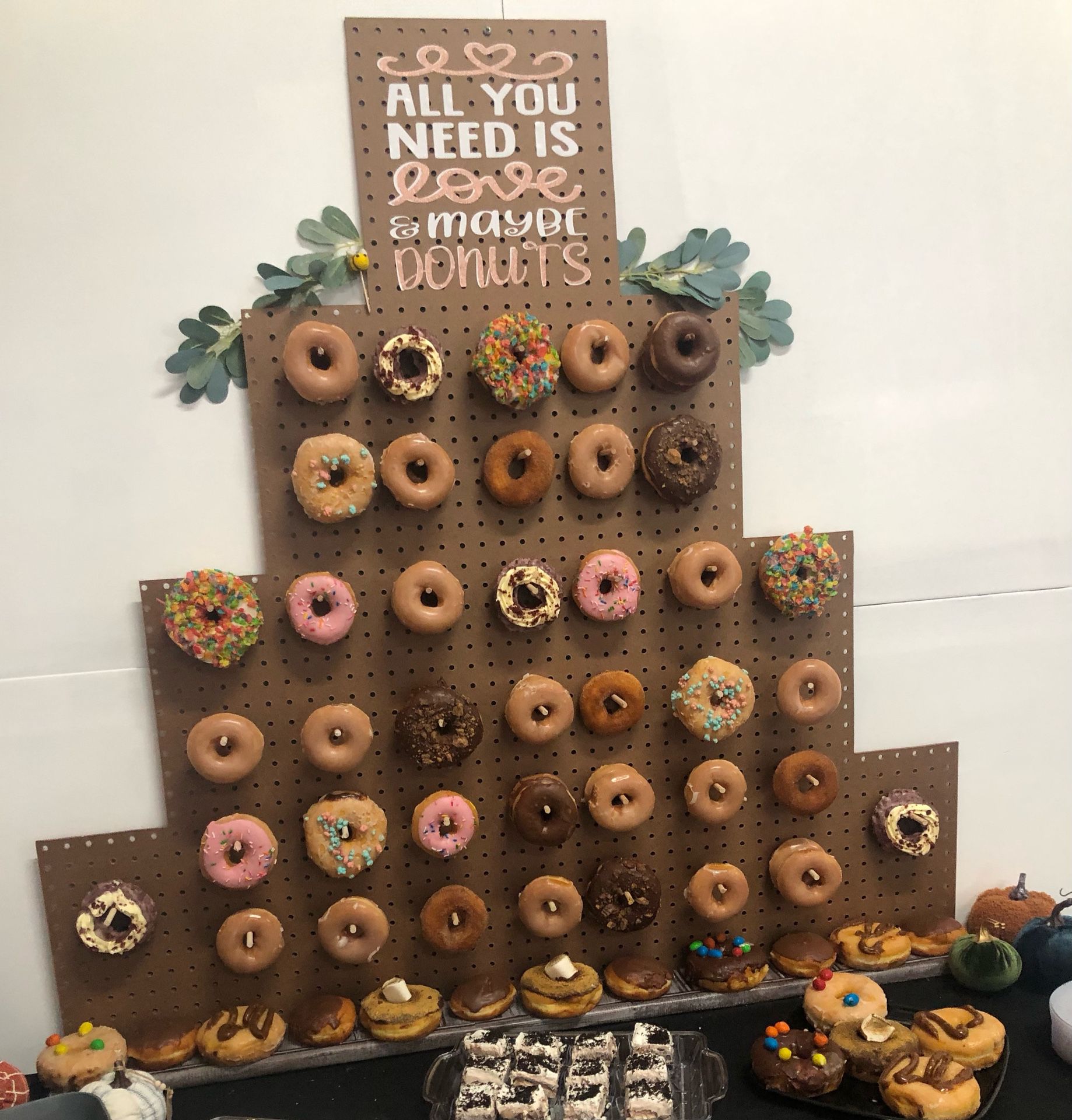 Donut Wall For Wedding Shower 
