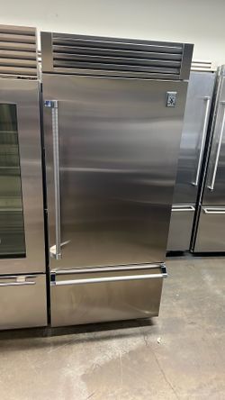 HESTAN 36”WIDE BUILT IN STAINLESS STEEL BOTTOM FREEZER 