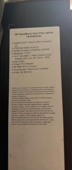 Hp omnibook flip 14in