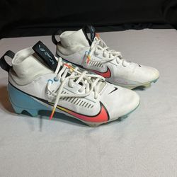 Nike Vapor Edge Pro 360 2 White Blue Men’s 6 Football Cleats