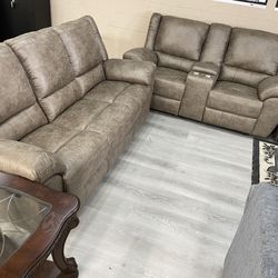 SOFÁ LOVESEAT SET RECLINER
